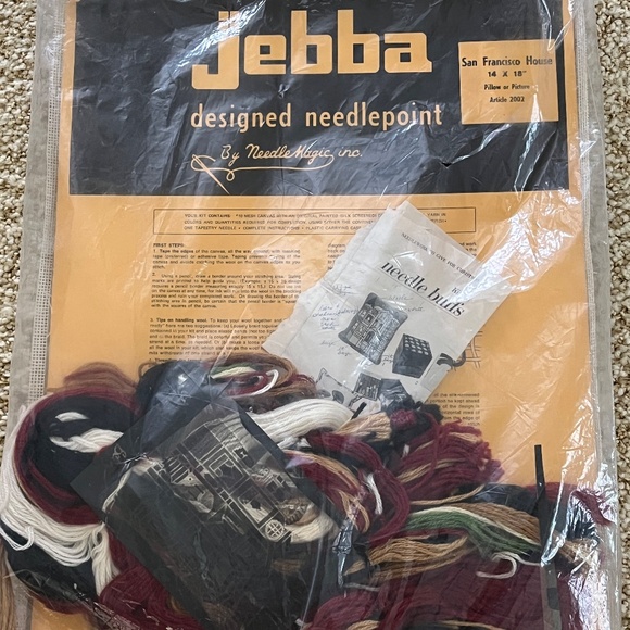 Vintage 1972 Jebba Designed Needlepoint by Needle Magic Inc - Picture 4 of 5